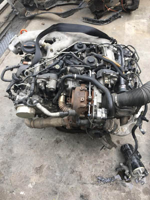 Audi Q7 3 bin dizel motor komle 2009 model